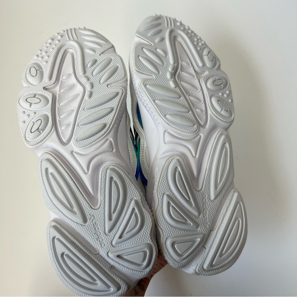 Adidas Originals Ozweego Cloud White Holographic Sneakers Unisex Men’s Size 7 - Picture 7 of 16